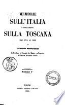 Memorie sull'Italia e specialmente sulla Toscana dal 1814 al 1850 di Giuseppe Montanelli