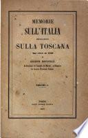 Memorie sull'Italia e specialmente sulla Toscana dal 1814 al 1859