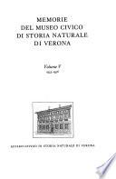 Memorie - Verona. Museo civico di storia naturale