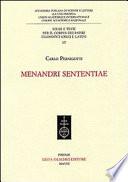Menandri Sententiae