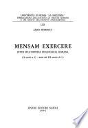 Mensam exercere