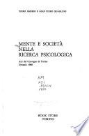 Mente e società nella ricerca psicologica