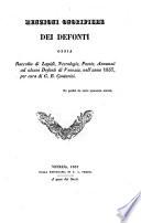 Menzioni Onorifiche De' Defunti Scritte Nel Nostro Secolo Ossia Raccolta Cronologica Alfabetica ... Per Cura Di G. B. Contarini
