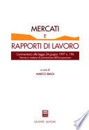 Mercati e rapporti di lavoro