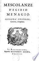 Mescolanze d'Egidio Menagio