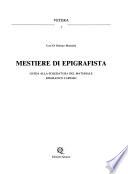 Mestiere di epigrafista