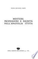 Mestieri, professioni e dignità nell'Anatolia ittita