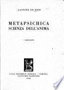 Metapsichica scienca dell'anima