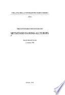 Metastasio da Roma all'Europa