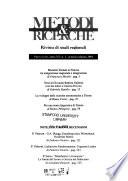 Metodi & ricerche