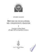 Metodo ed enciclopedia nel Cinquecento francese: Il pensiero di Pietro Ramo all'origine dell'enciclopedismo moderno