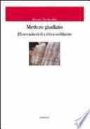 Mettere giudizio