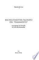 Michelstaedter filosofo del frammento