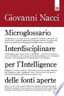 Microglossario Interdisciplinare per l’Intelligence delle Fonti Aperte