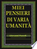 Miei pensieri di varia umanità