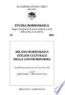 Milano borromaica atelier culturale della Controriforma