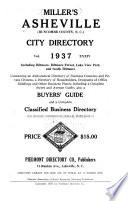 Miller's Asheville (Buncombe County, N.C.) City Directory