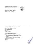 Mineral Resources of the Riordans Well Wilderness Study Area, Nye County, Nevada