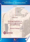 Mineralogical Application on Environments, Archeometry and Cultural Heritage