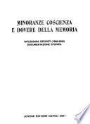 Minoranze, coscienza e dovere della memoria