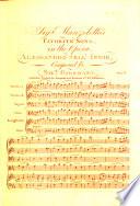 Mio ben ricordati. Sigr Manzoletto's favorite song, in the opera, Alessandro nell'Indie. A pasticcio. Score