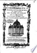 Mirandolina dramma giocoso per musica da rappresentarsi nel teatro Giustiniani di S. Moisè il carnevale dell'anno 1773 di Giovanni Bertati