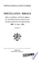 Miscellanea biblica: Vol.2