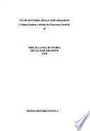 Miscellanea di storia delle esplorazioni