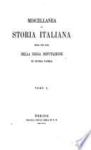 Miscellanea di Storia Italiana