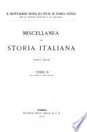 Miscellanea di storia italiana