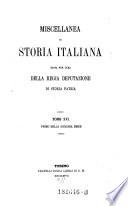Miscellanea di storia italiana