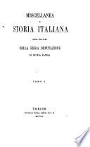 Miscellanea di storia italiana