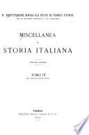 Miscellanea di storia italiana