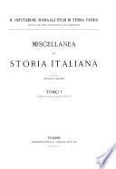 Miscellanea di storia italiana