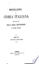 Miscellanea di storia italiana