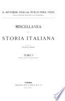 Miscellanea di storia italiana
