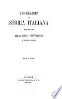 Miscellanea di storia italiana