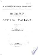 Miscellanea di storia italiana