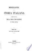 Miscellanea di Storia Italiana