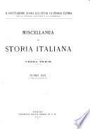 Miscellanea di storia italiana