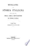 Miscellanea di storia italiana