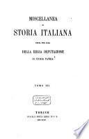 Miscellanea di storia italiana
