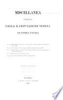 Miscellanea di storia veneta