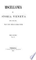 Miscellanea di storia veneta