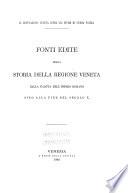 Miscellanea di storia veneta
