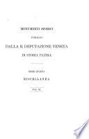 Miscellanea di storia veneta