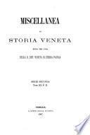 Miscellanea di storia veneta