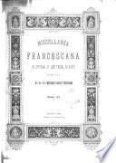 Miscellanea francescana di storia, di lettere, di arti