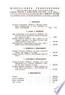 Miscellanea Francescana