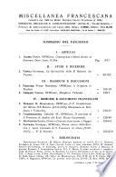 Miscellanea Francescana